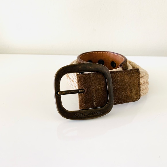 Dolce & Gabbana rope suede belt - Picture 3 of 5